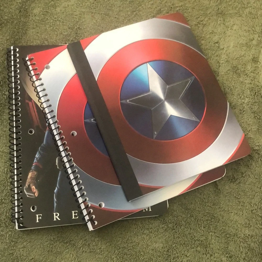 Captain America Set Of 3 notebook/Journal